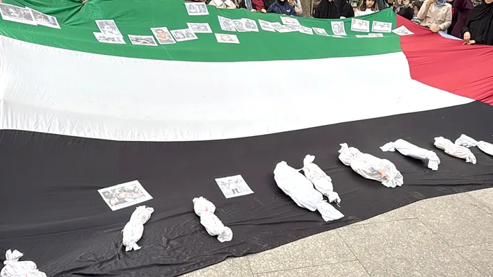 Gazze kararlilik yuruyusu 3 - Tekirdağ’da Gazze Kararlılık Yürüyüşü düzenlendi