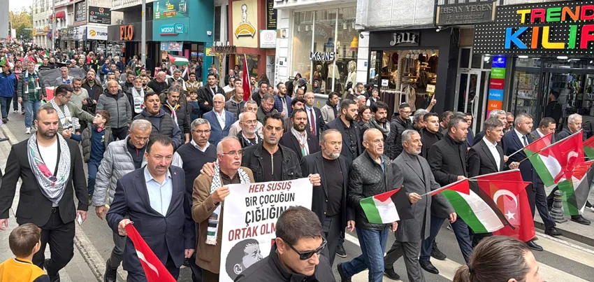 Tekirdağ’da Gazze Kararlılık Yürüyüşü düzenlendi