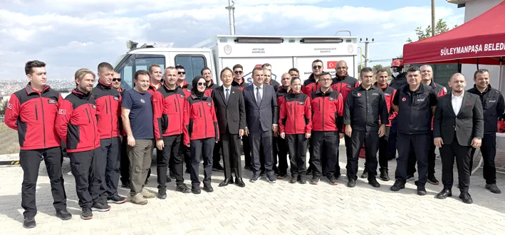 Japon buyukelciliginden hibe arac 2 - Japonya’nın Ankara Büyükelçiliğinden Tekirdağ’a arama kurtarma aracı desteği