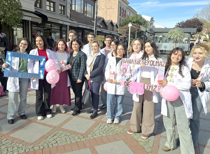 Saraçlar Caddesi’nde kanser farkındalığı