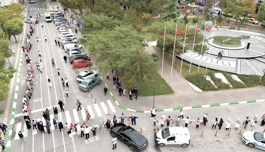 Trakya’da “Gazze İçin Sessiz Çığlık” etkinliği düzenlendi