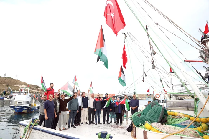 Sumud filosu selamlama 2 - Kırklareli’nde Küresel Sumud Filosu’nu “selamlama” etkinliği düzenlendi