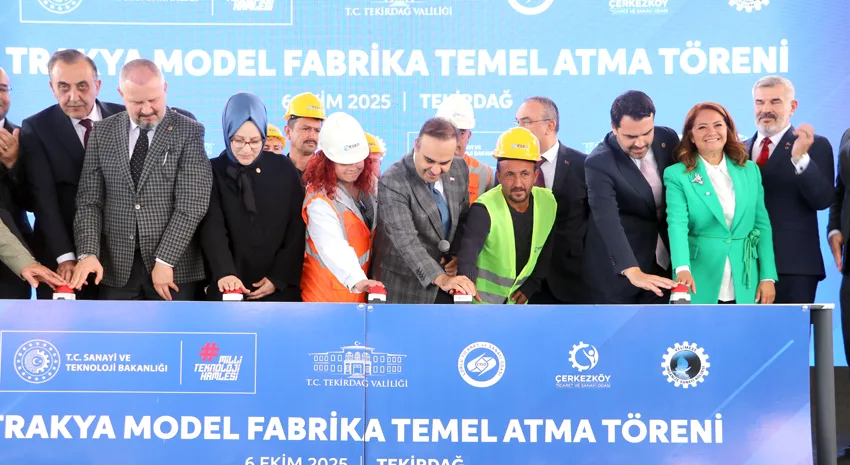Sanayi ve Teknoloji Bakanı Kacır Tekirdağ’da fabrika temel atma töreninde konuştu