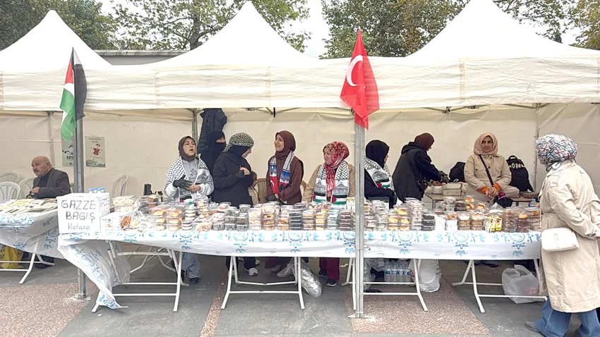 Tekirdağ’da Gazze’ye yardım için kermes düzenlendi
