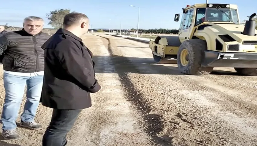 Kırklareli Belediye Başkanı Bulut, yol yapım çalışmalarını inceledi