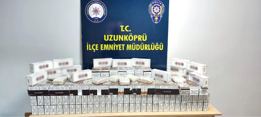 Edirne’de 67 bin 160 makaron ele geçirildi
