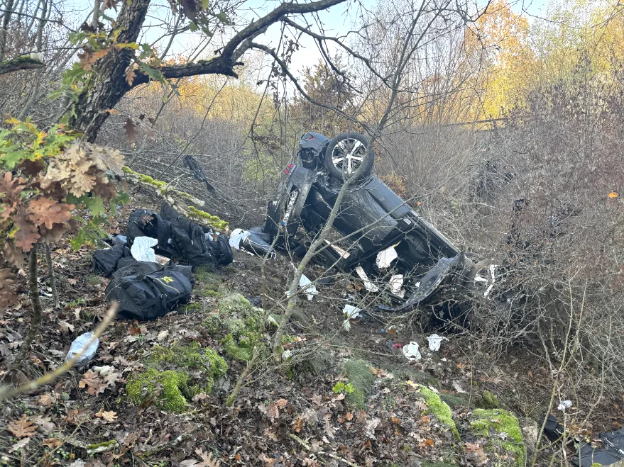 Kırklareli’nde aracın devrilmesi sonucu 8 düzensiz göçmen yaralandı