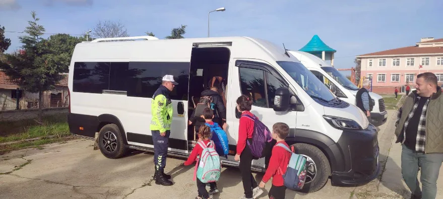 Uzunköprü’de okul servisleri denetlendi