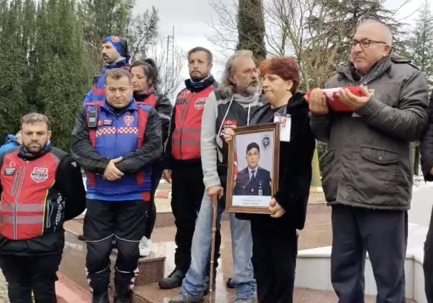 Kırklareli’nde motosikletliler şehit Berkay Karaca’nın ailesine taziyede bulundu