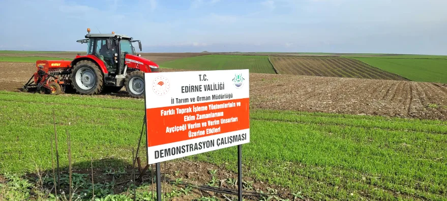 Bugray Verim Denemesi 2 - Ayçiçeği ve buğdayda verimi artıracak proje sahada uygulanıyor