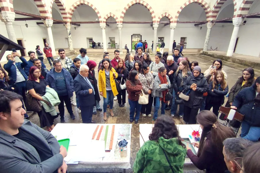 Sağlık Müzesinde ebru etkinliği