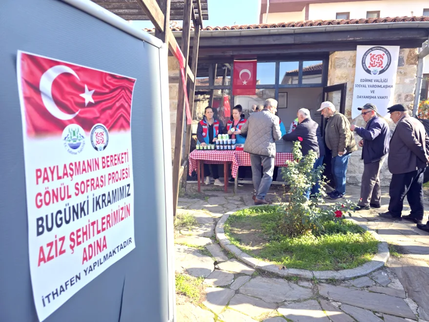 Edirne’de şehitlere vefa