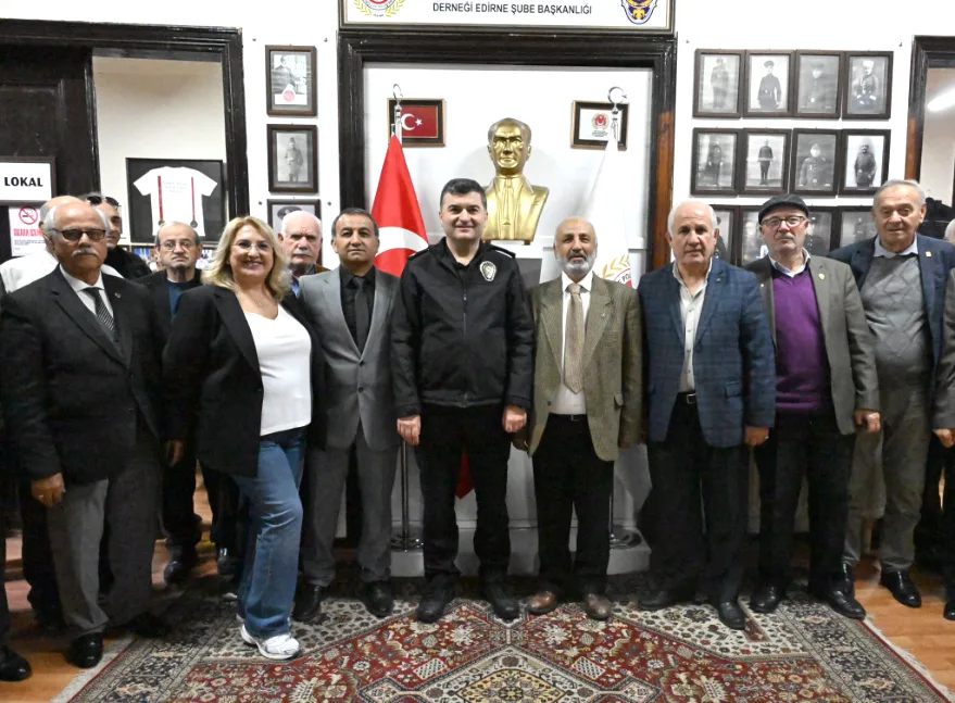 Edirne Emniyet Müdürü Ayhan, polis emeklileriyle buluştu