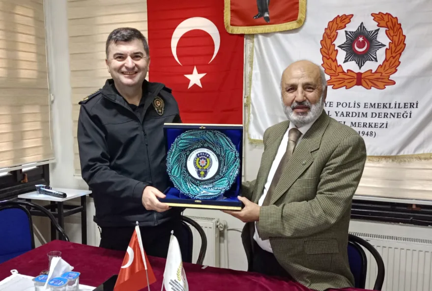 Polis Emeklileri Ziyaret 3 - Edirne Emniyet Müdürü Ayhan, polis emeklileriyle buluştu