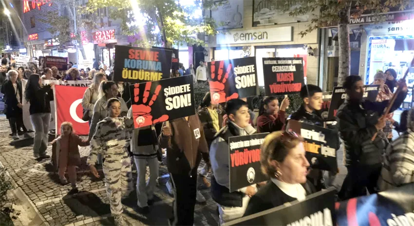 Kırklareli’nde Rümeysa Sanpur’un öldürülmesi protesto edildi