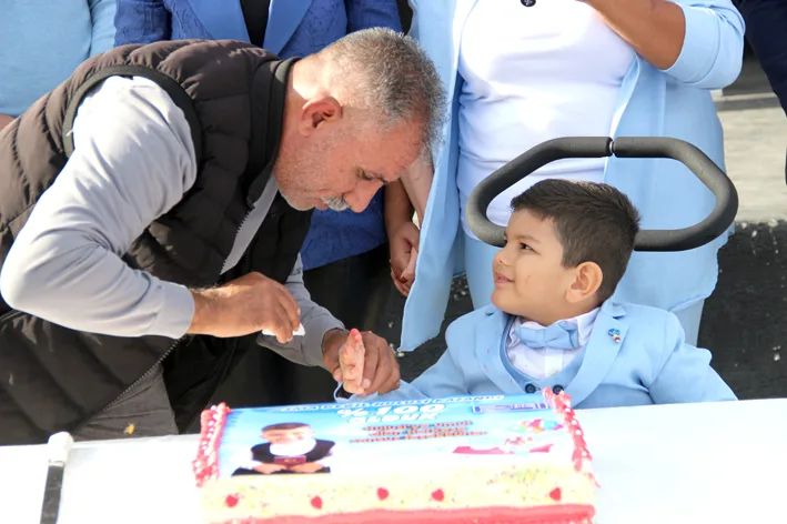 Sert 2 - Tekirdağ’da yardım kampanyası tamamlanan SMA’lı Hulusi Sert için balon uçuruldu