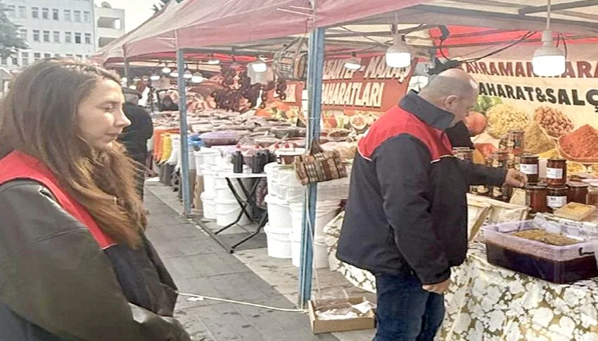 Kırklareli’nde yöresel ürün pazarında mevzuata aykırı gıda ürünlerine el konuldu