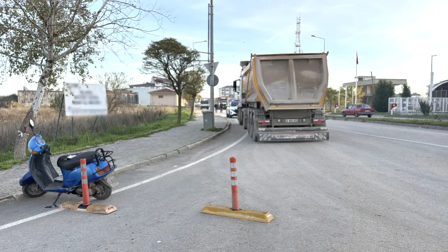 Edirne’deki trafik kazasında motosiklet sürücüsü yaralandı