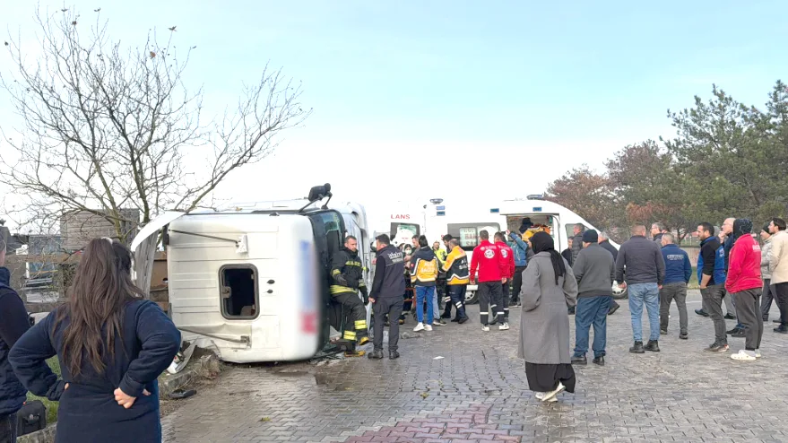 Tekirdağ’daki feci kazada 5 kişi yaralandı