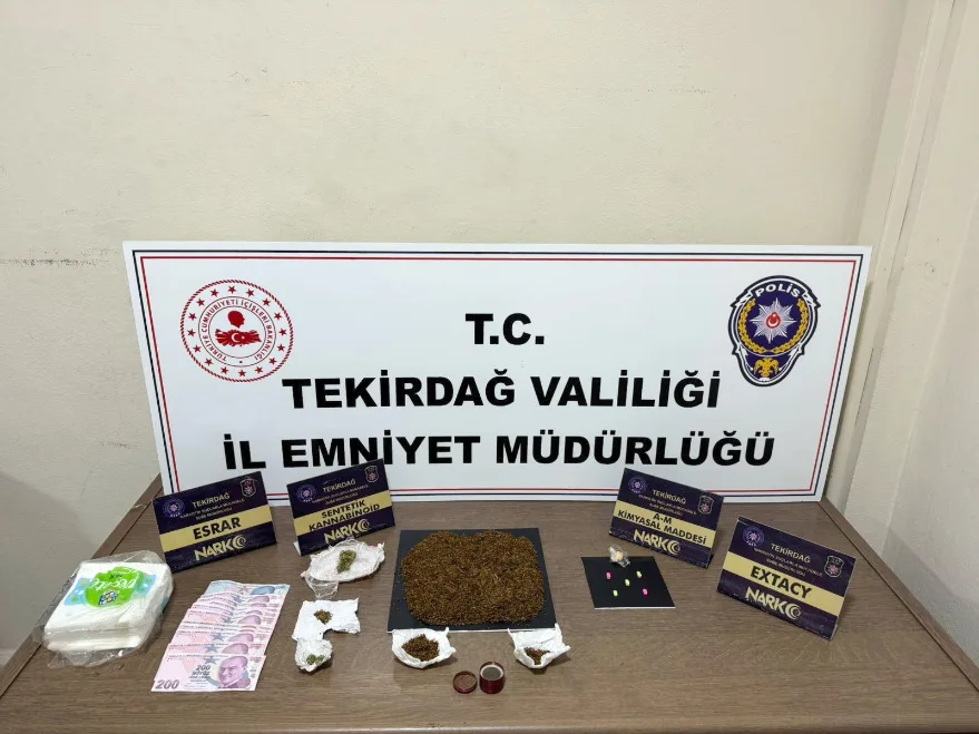 Tekirdağ’da uyuşturucuya 16 tutuklama