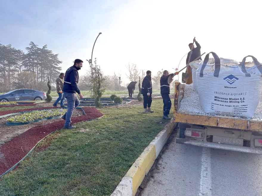 Olin Kavsagi Peyzaj 2 - Edirne’nin giriş noktasında peyzaj çalışmaları sürüyor