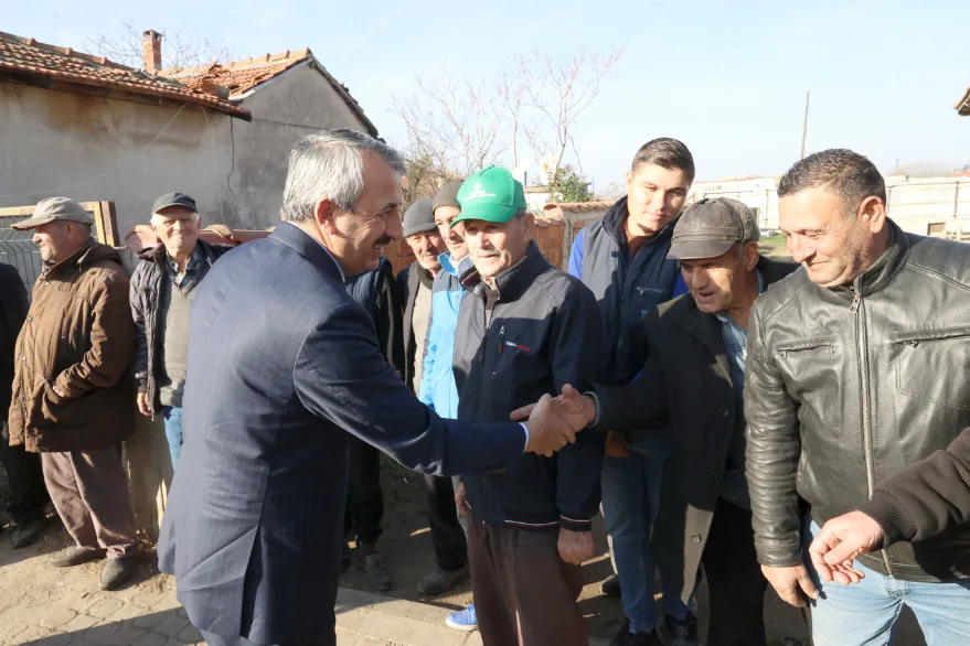 Muhtarlardan Vali Sezer’e köylerdeki yatırımlar için teşekkür