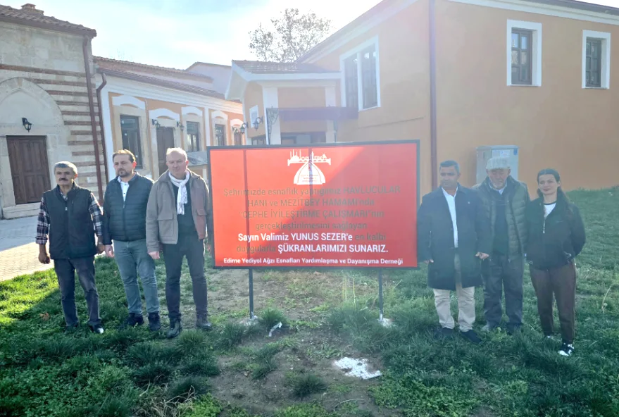 Yediyolağzı esnaflarından Vali Sezer’e teşekkür