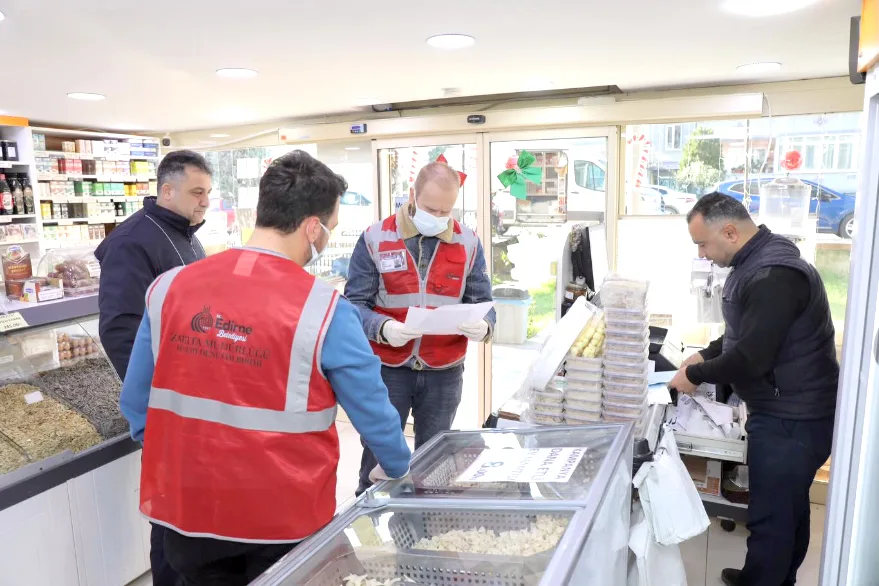 Edirne’de yılbaşı öncesi gıda denetimleri sürüyor