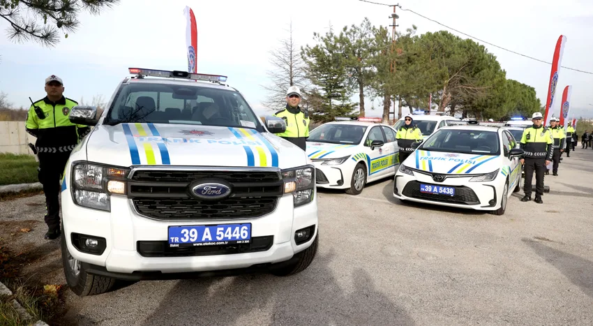 Kırklareli’nde yeni polis araçları hizmete alındı