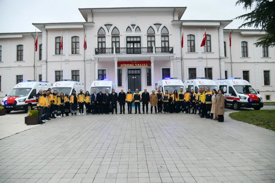 Tekirdağ’a 6 ambulans teslim edildi