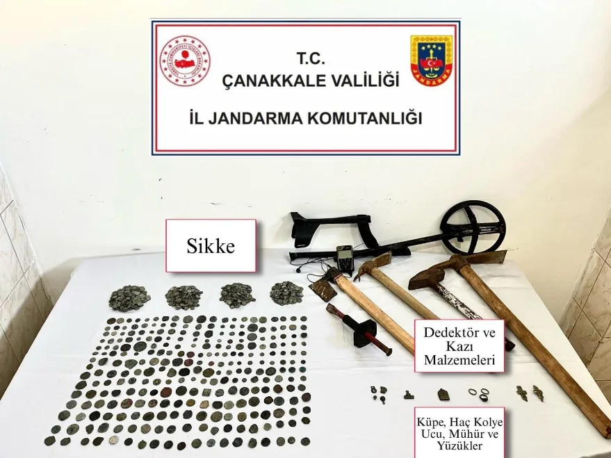 Çanakkale’de tarihi eser operasyonu