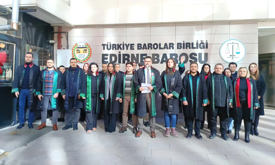 Baro Aciklama - Edirne Barosu: “Bu mermi tüm yargıya yöneltilmiştir”