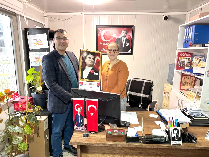 CHP Merkez İlçeden Muhtarlara ziyaret