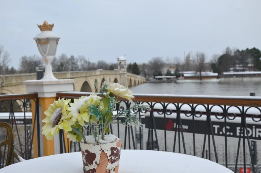 Edirne Kar 1 - Edirne beyaza büründü