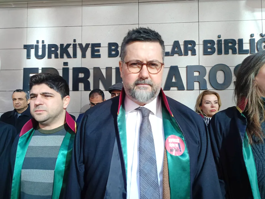 Edirne Barosu: “Bu mermi tüm yargıya yöneltilmiştir”