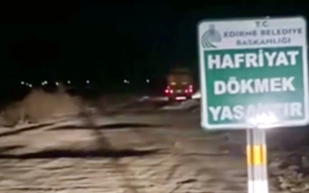 Edirne’de kaçak hafriyat dökümüne 63 bin lira ceza