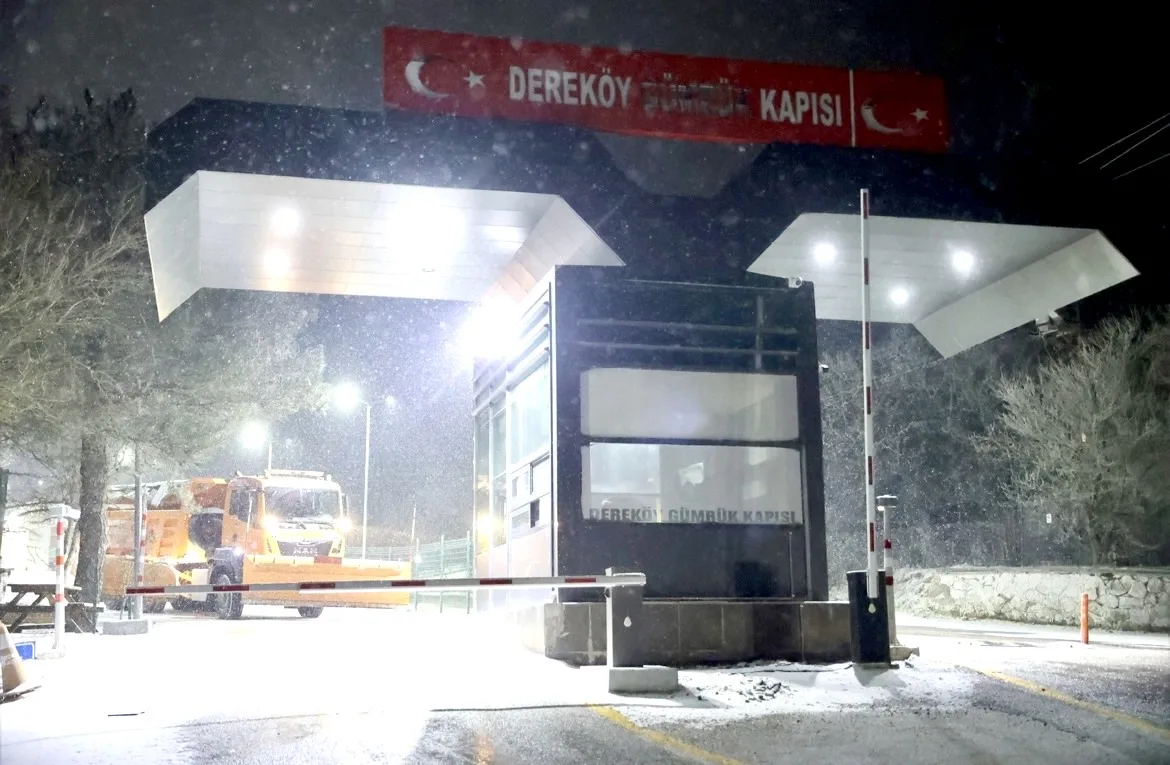 Kırklareli’nin yüksek kesimlerinde yoğun kar yağışı