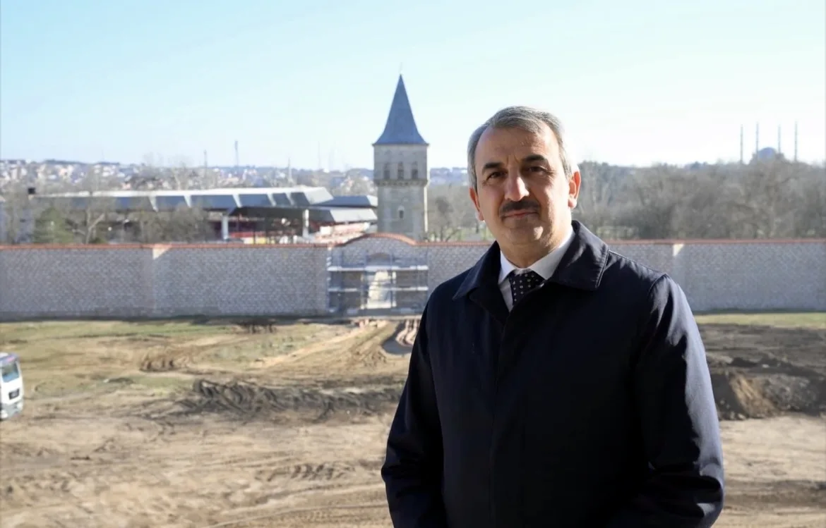 Vali Sezer, Edirne Sarayı’nın ihya çalışmalarını inceledi