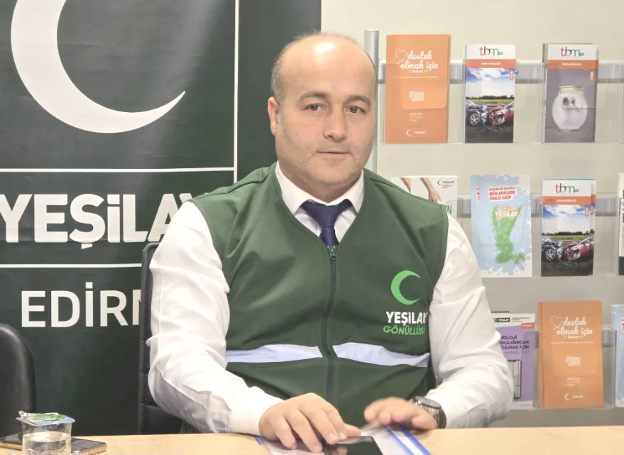 Muzekka Bayrak - Edirne’de Yeşilay çalışmaları hız kazandı