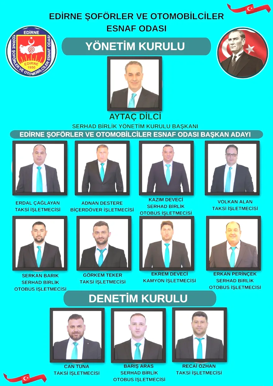WhatsApp Image 2026 01 13 at 13.30.51 - Dilci, Şoförler Odası seçimleri öncesi yönetim kadrosunu açıkladı