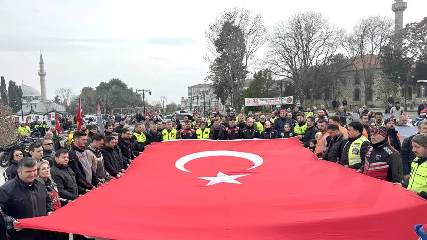 Tekirdağ’da “Bayrağa Saygı Sürüşü” düzenlendi
