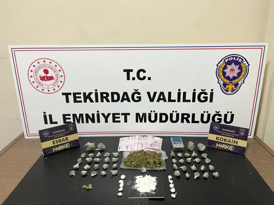 Tekirdağ’da uyuşturucuya 13 tutuklama