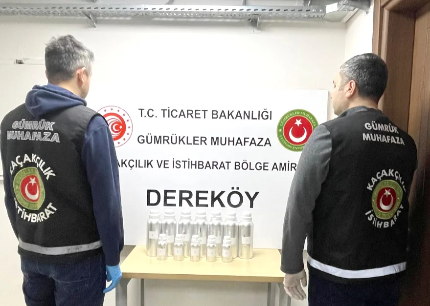 Dereköy Sınır Kapısı’nda 10 kilogram likit esrar ele geçirildi