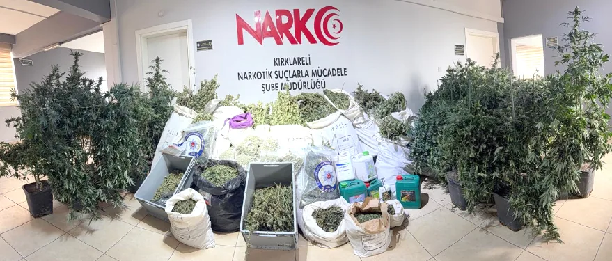 Kırklareli’nde geçen yıl uyuşturucu operasyonlarında 89 zanlı tutuklandı