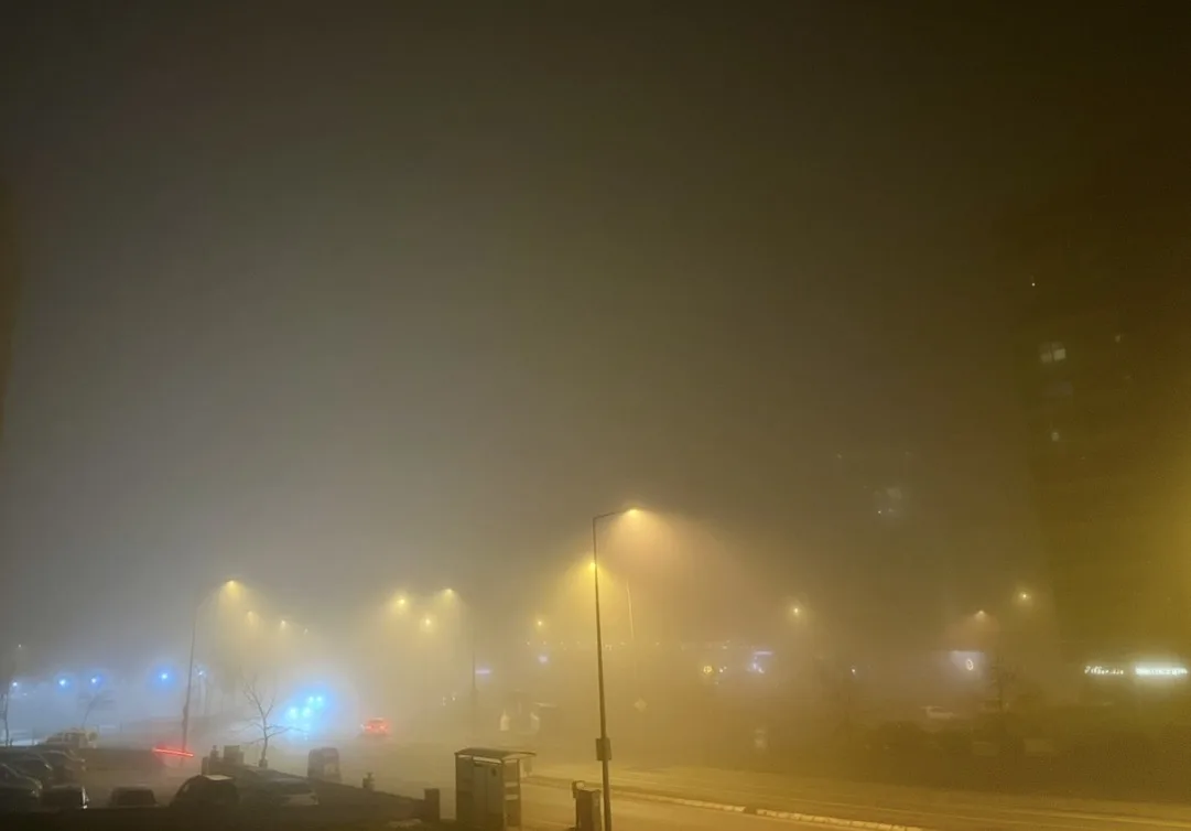 Edirne’de yoğun sis etkili oluyor
