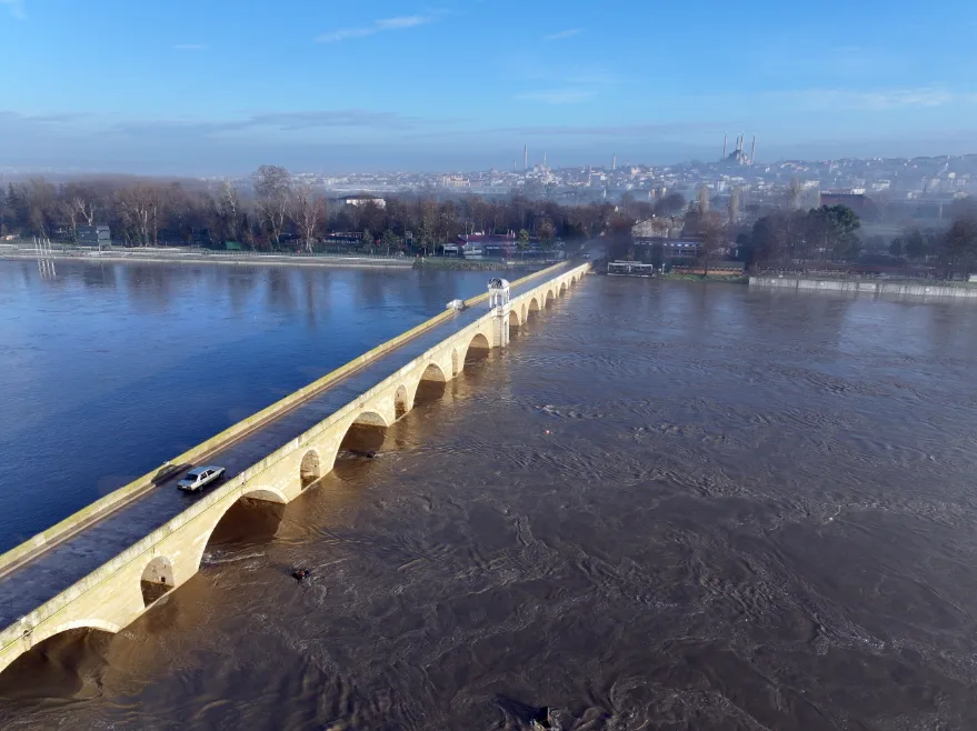 Meriç Nehri’nin debisi iki günde yaklaşık 3 katına çıktı