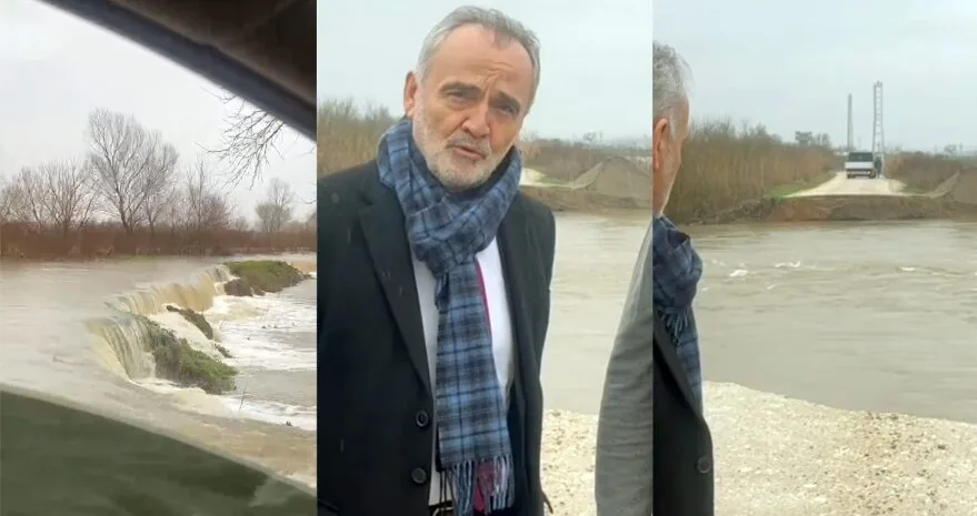 Sedde patladı, tarım arazileri sular altında kaldı