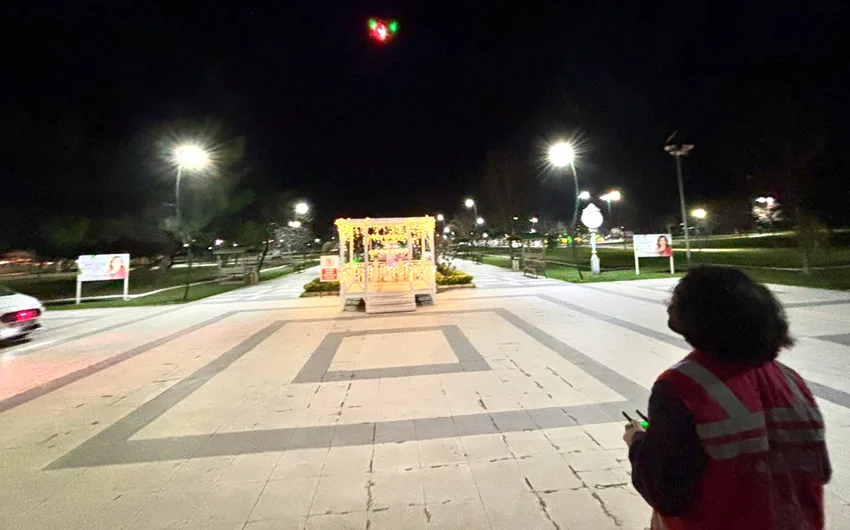 Çorlu’da polisin dron destekli denetimleri sürüyor