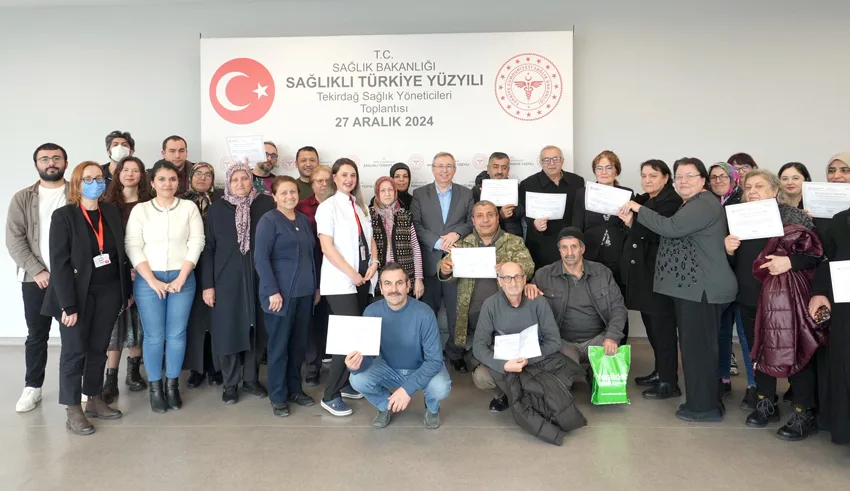 Tekirdağ’da Diyabet Okulu eğitimini tamamlayanlara sertifikaları verildi