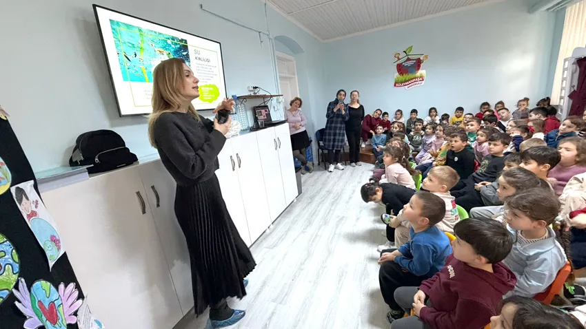 Tekirdağ’da anaokulu öğrencileri ve velilere sıfır atık eğitimi